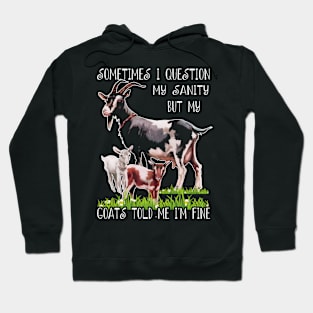 Cheeky Chatter Goat Vibes, Stylish Statement Tee Extravaganza Hoodie